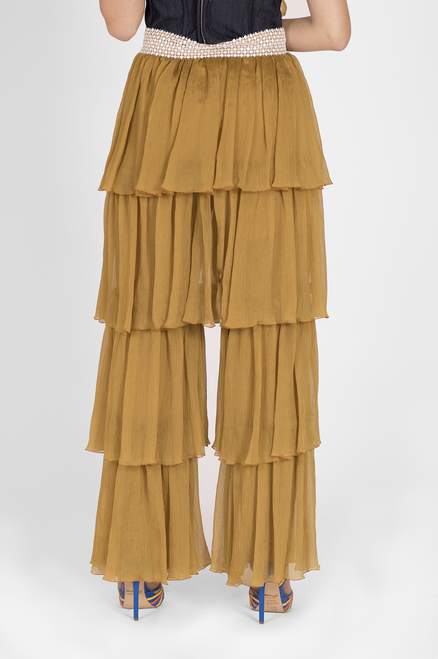 LONG PANTS WITH FLOUNCES