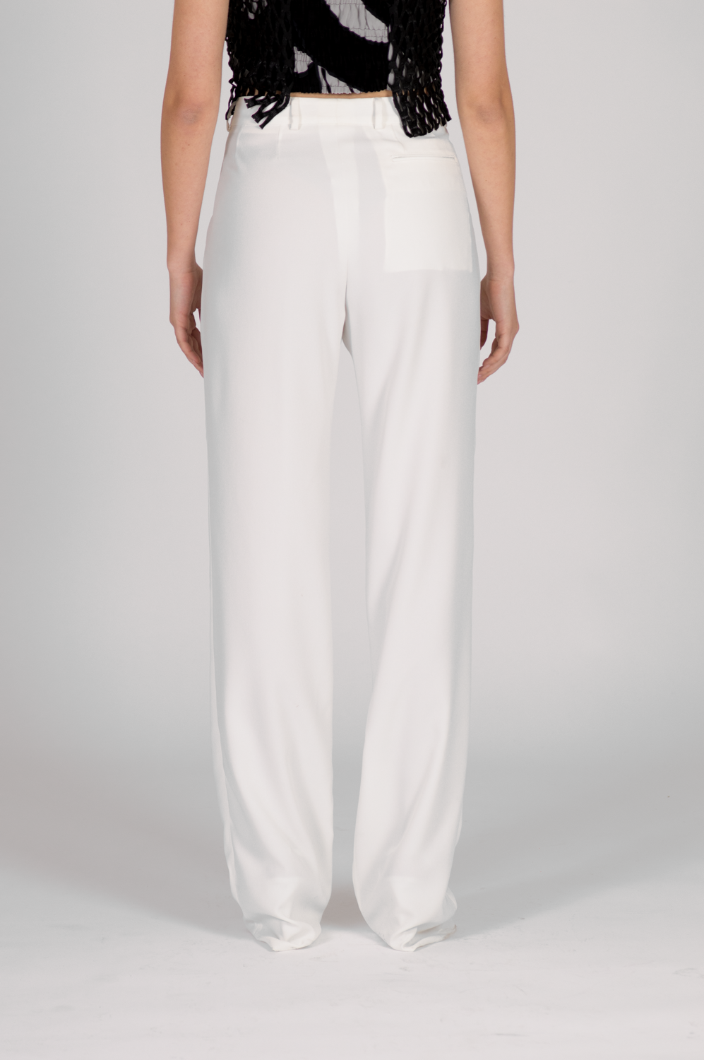 WHITE FULL LENGHT TROUSERS