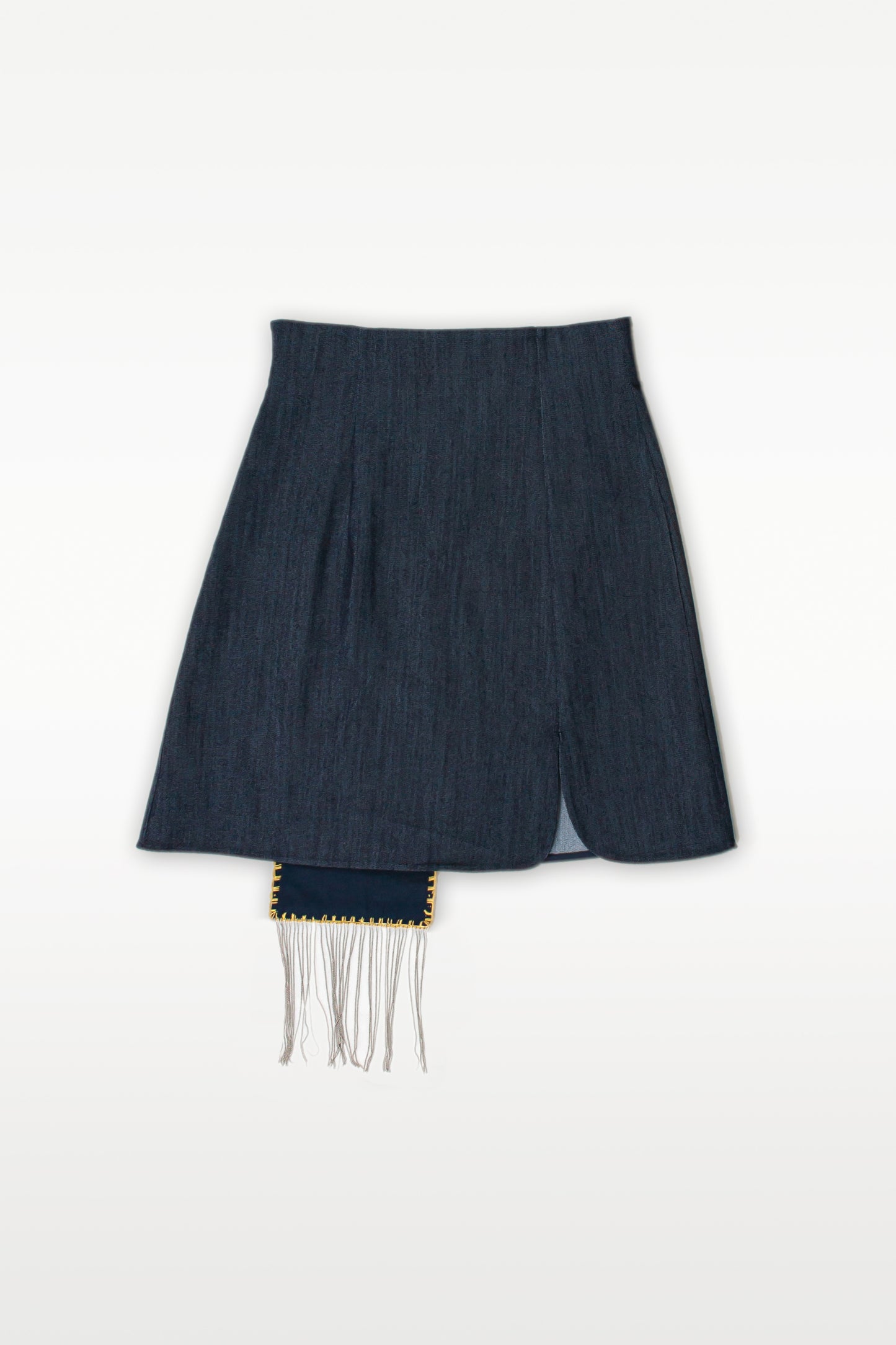 NIGHT BLUE JEANS MIDI SKIRT