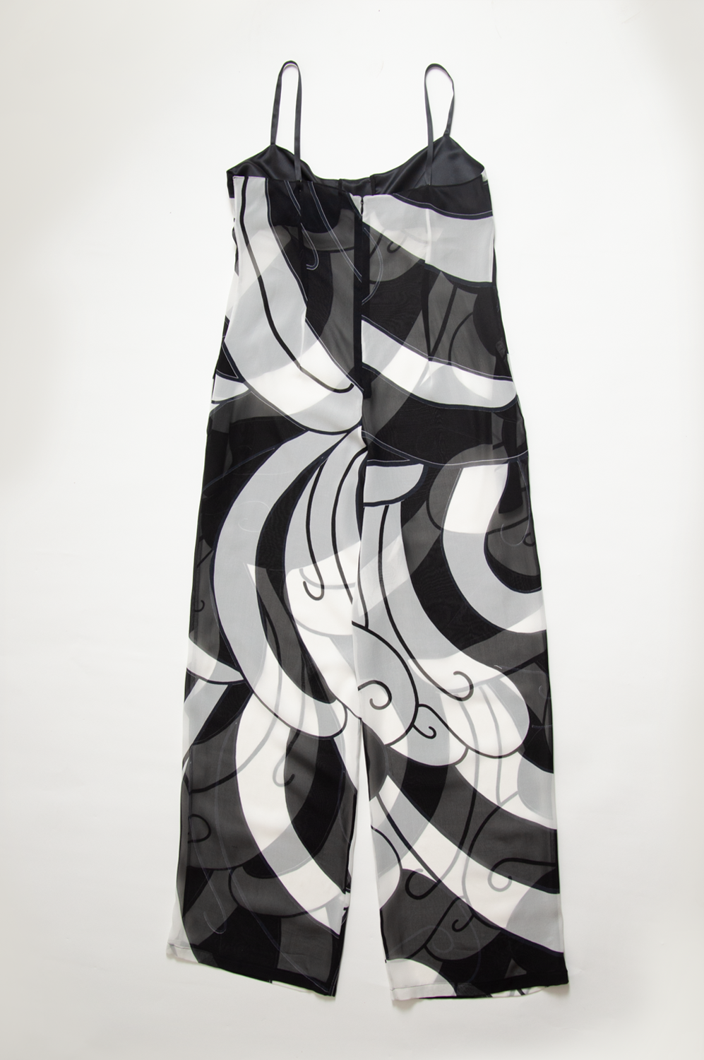 LONG JUMPSUIT WITH TRANSPARENCIES